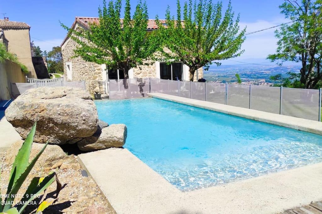 Villa Spacieuse -Vue Exceptionnelle- Piscine Saint-Romain-de-Lerps Eksteriør billede